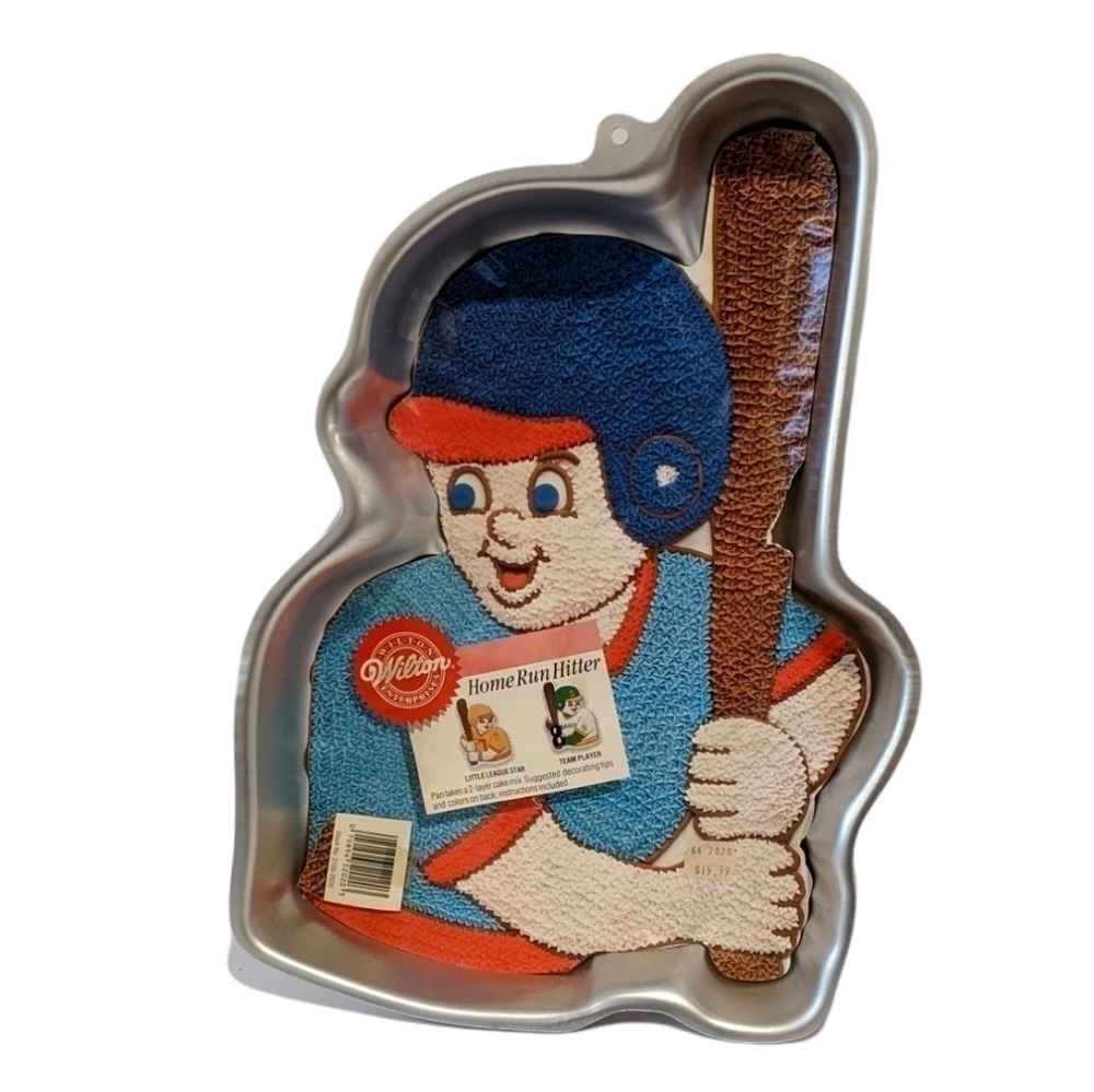 Vintage Wilton Home Run Hitter Baseball player Cake Pan 2105-2020